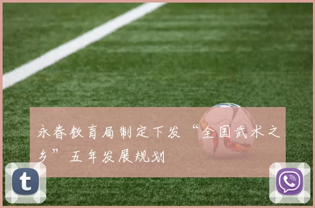 永春教育局制定下发“全国武术之乡”五年发展规划